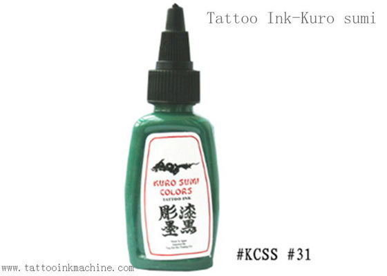 Chine Le tatouage éternel de Kuro Sumi 1OZ encrent la couleur verte pour tatouer de corps fournisseur