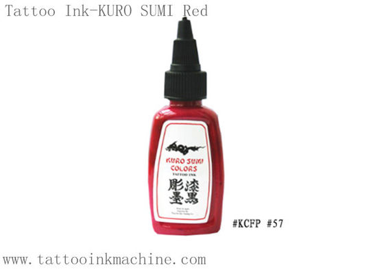 Chine OEM Kuro le tatouage 0.5OZ/1OZ éternel de Sumi encrent la couleur rouge pour le corps tatouant fournisseur