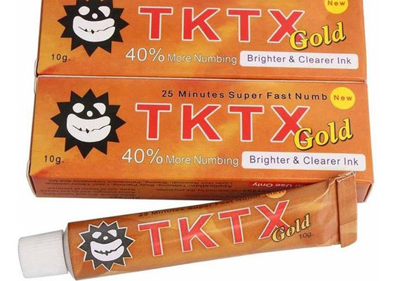 Chine Crème indolore engourdie superbe d'anesthésique de tatouage de lidocaïne de l'or TKTX de 40% fournisseur