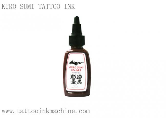 Encre éternelle Kuro Sumi 1OZ de tatouage de couleur de Brown pour tatouer permanent de corps de maquillage 0
