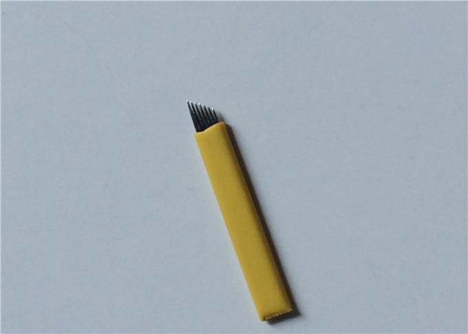 0.25mm acier inoxydable de 7 de goupilles aiguilles du sourcil 3D Microblading pour le maquillage permanent 0