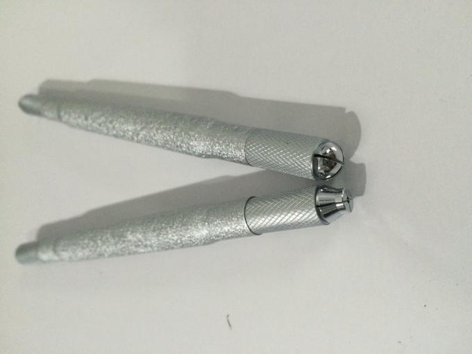 Double stylo manuel en aluminium de tatouage de la tête 5D Microblading, stylo de tatouage de sourcil 0
