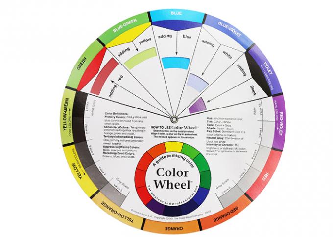 12 couleurs pigmentent les approvisionnements de mélange de guide de diagramme de roue de couleur 1