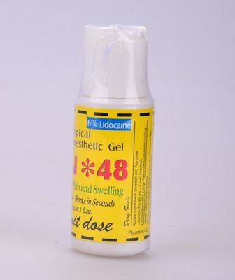 Chine 6% SSJ 48 Gel anesthésique pour tatouage, crème anesthésique topique. fournisseur