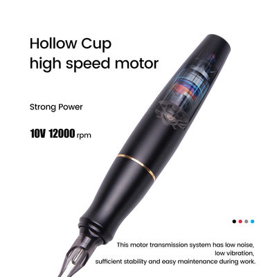 Chine Moteur sans noyau en acier inoxydable rouge microblading sourcils lèvres Eyeliner pistolet de tatouage fournisseur