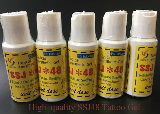 Chine Crème anesthésique pour tatouage des lèvres et des sourcils à 6% SSJ*48 Gel anesthésique pour tatouage fournisseur