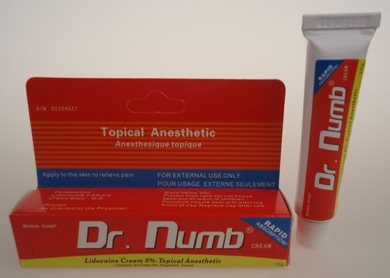 5% PMU Dr. Numb soulagement de la douleur Crème anesthésique pour tatouage fournisseur