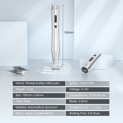Machine de dermographie sans fil SPMU sourcil sans fil maquillage permanent cartouche universelle machine à microblading stylo de tatouage fournisseur