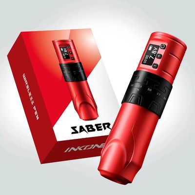 Pistolet de tatouage sans fil de 1500 mAh INKONE SABER Pénomène de machine à tatouer sans noyau Moteur puissant Longue course 4,2 mm Aluminium d'avion fournisseur