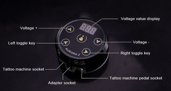 Mise à niveau affichage LCD numérique écran tactile mini Aurora II tatouage alimentation 388g Poids du paquet pour la machine à tatouer fournisseur