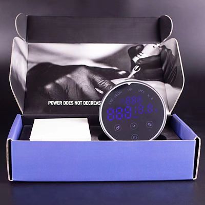 80*28mm gris AV1.5V-12V H8 alimentation électrique intelligente double écran tactile LCD machine à tatouer couleur Voltage intelligent numérique fournisseur
