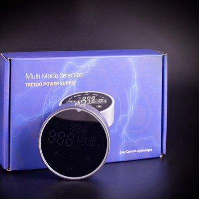 80*28mm gris AV1.5V-12V H8 alimentation électrique intelligente double écran tactile LCD machine à tatouer couleur Voltage intelligent numérique fournisseur