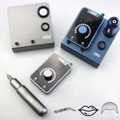 Dispositif de micropigmentation du cuir chevelu de type pistolet électrique SMP avec maquillage permanent et machine de tatouage à moteur suisse en bleu noir fournisseur
