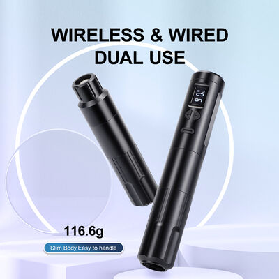 Dermographe sans fil Machine de tatouage électrique Machine de maquillage permanent sans fil Aluminium 2 têtes de batterie Modèle de connecteur RCA fournisseur