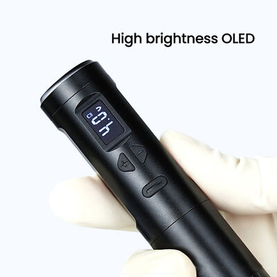 Dermographe sans fil Machine de tatouage électrique Machine de maquillage permanent sans fil Aluminium 2 têtes de batterie Modèle de connecteur RCA fournisseur