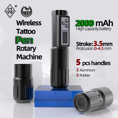 Affichage LCD électrique 2000mAh Batterie Pistolet de tatouage RCA Machine de tatouage rotative sans fil fournisseur