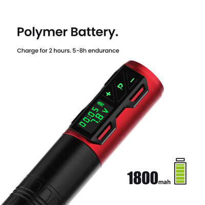 Stylo de tatouage de pistolet de tatouage sans noyau de batterie rotative numérique 1800 Mah Machine de tatouage sans fil fournisseur