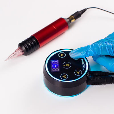 Vente en gros Nouveau affichage LCD numérique à écran tactile Mini Aurora 2 Tétée alimentation électrique Adapté à toutes les machines de tatouage fournisseur
