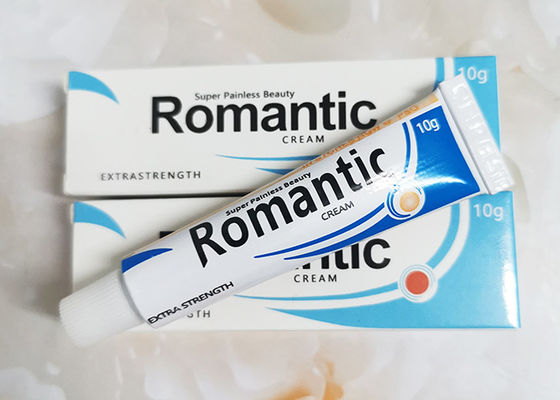 Crème d' engourdissement romantique, sourcils brodés, crème anesthésique pour tatouage fournisseur