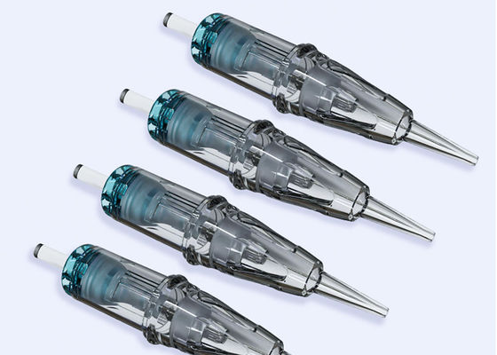 Aiguilles de maquillage permanent de couleur verte emballées en bulles