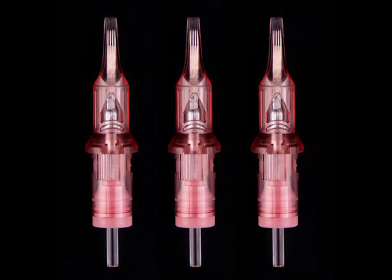 Aiguilles de maquillage permanent en acier inoxydable de qualité médicale, couleur rose