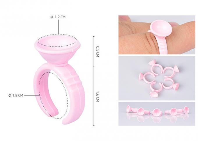 Diamètre encre en plastique rose Ring Tattoo Holer Equipment Supplies de 1.5cm/de 1.2cm 0