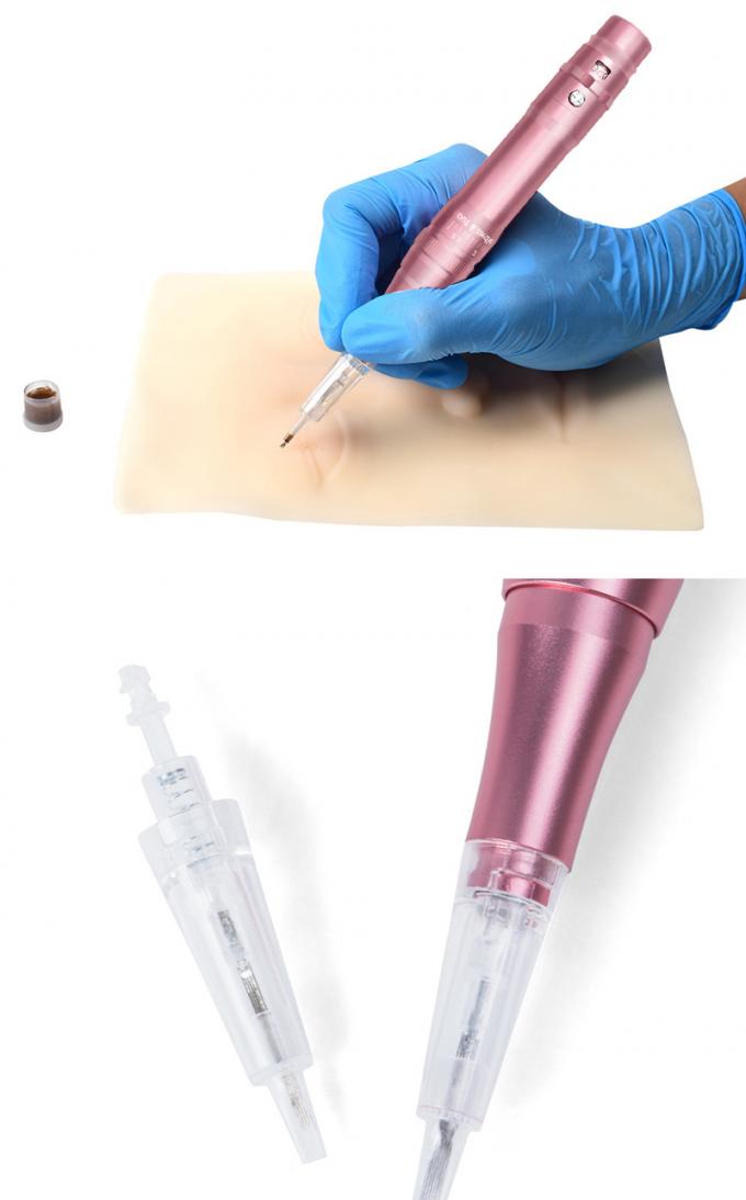 Machine de tatouage de sourcils à batterie professionnelle avec une saillie d'aiguille de 0 à 3,5 mm et une conception sans fil 7