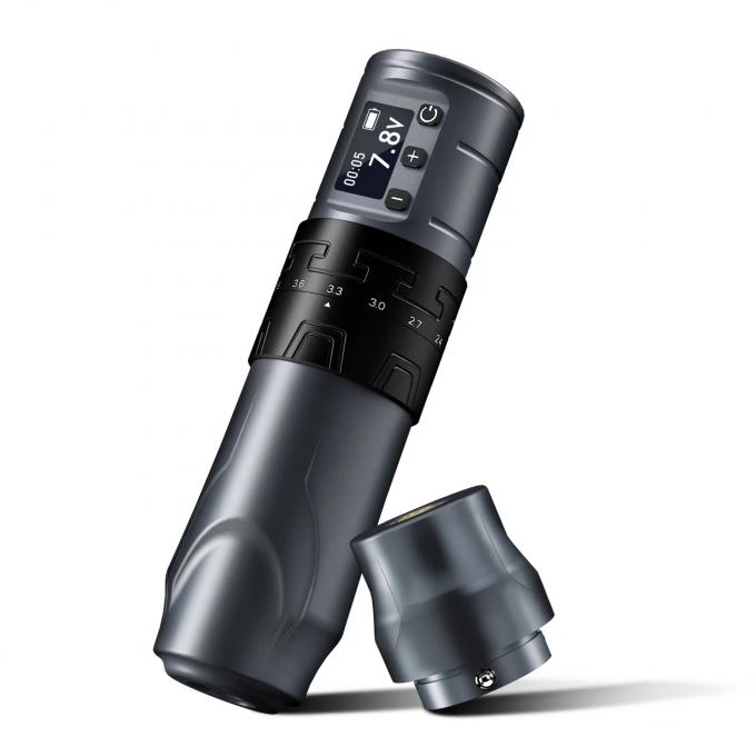Pistolet de tatouage sans fil de 1500 mAh INKONE SABER Pénomène de machine à tatouer sans noyau Moteur puissant Longue course 4,2 mm Aluminium d'avion 4