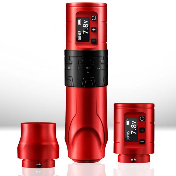 Pistolet de tatouage sans fil de 1500 mAh INKONE SABER Pénomène de machine à tatouer sans noyau Moteur puissant Longue course 4,2 mm Aluminium d'avion 6