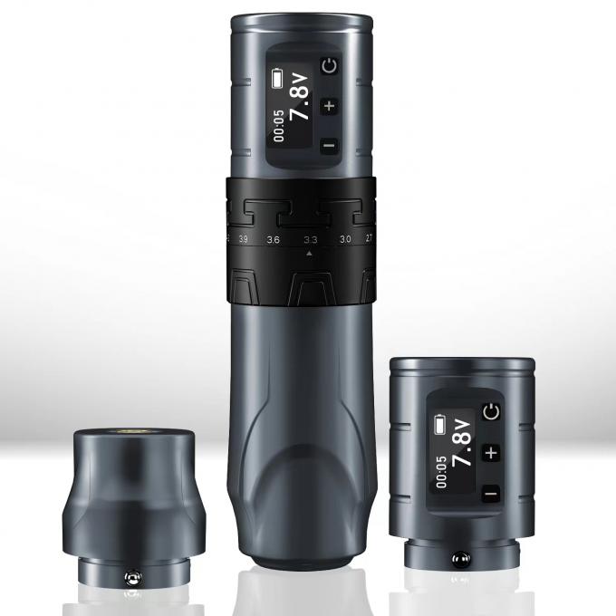 Pistolet de tatouage sans fil de 1500 mAh INKONE SABER Pénomène de machine à tatouer sans noyau Moteur puissant Longue course 4,2 mm Aluminium d'avion 7