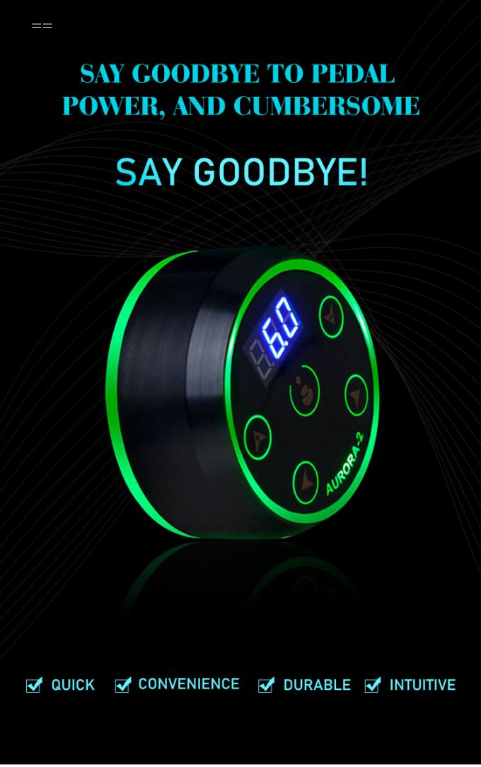 Mise à niveau affichage LCD numérique écran tactile mini Aurora II tatouage alimentation 388g Poids du paquet pour la machine à tatouer 0
