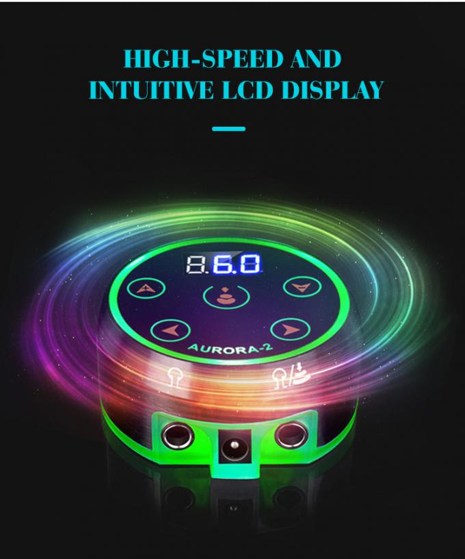 Mise à niveau affichage LCD numérique écran tactile mini Aurora II tatouage alimentation 388g Poids du paquet pour la machine à tatouer 4