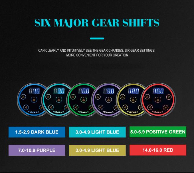 Mise à niveau affichage LCD numérique écran tactile mini Aurora II tatouage alimentation 388g Poids du paquet pour la machine à tatouer 6