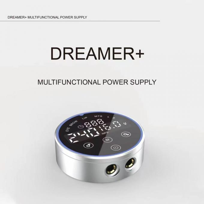 80*28mm gris AV1.5V-12V H8 alimentation électrique intelligente double écran tactile LCD machine à tatouer couleur Voltage intelligent numérique 1