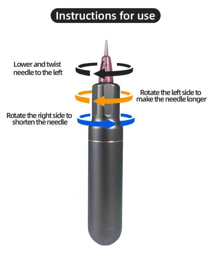 Dispositif de micropigmentation du cuir chevelu de type pistolet électrique SMP avec maquillage permanent et machine de tatouage à moteur suisse en bleu noir 5