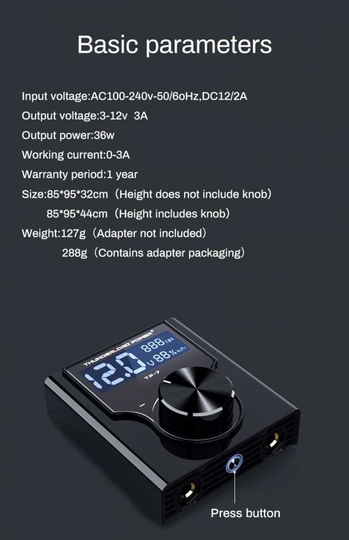 L'alimentation &eacute;lectrique de la machine de tatouage &agrave; batterie sans fil pour le magasin de tatouage en Made et abordable 5