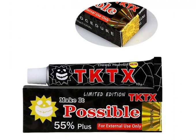 Crème anesthésiante topique Black Tktx 55% Crème pour l'élimination des tatouages au laser 10g 0