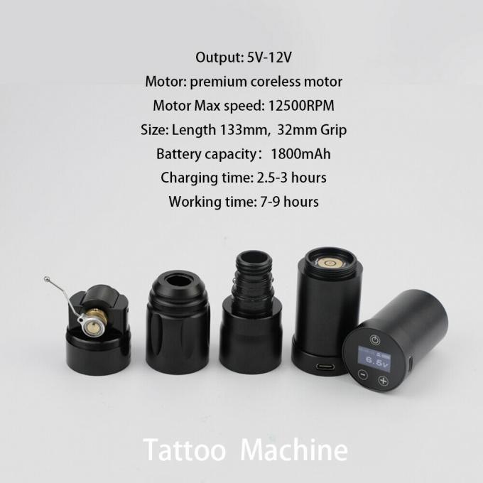Display d'&eacute;cran tactile LCD num&eacute;rique de la marque INKONE NARW 1800mAh Batterie stylo de tatouage machine de micropigmentation machine de tatouage sans fil 2