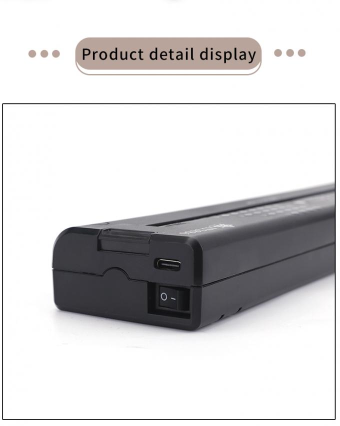 12000mAh Mini imprimante &agrave; pochoirs de tatouage, photocopieuse thermique, imprimante &agrave; transfert sans fil, imprimante de tatouage 30