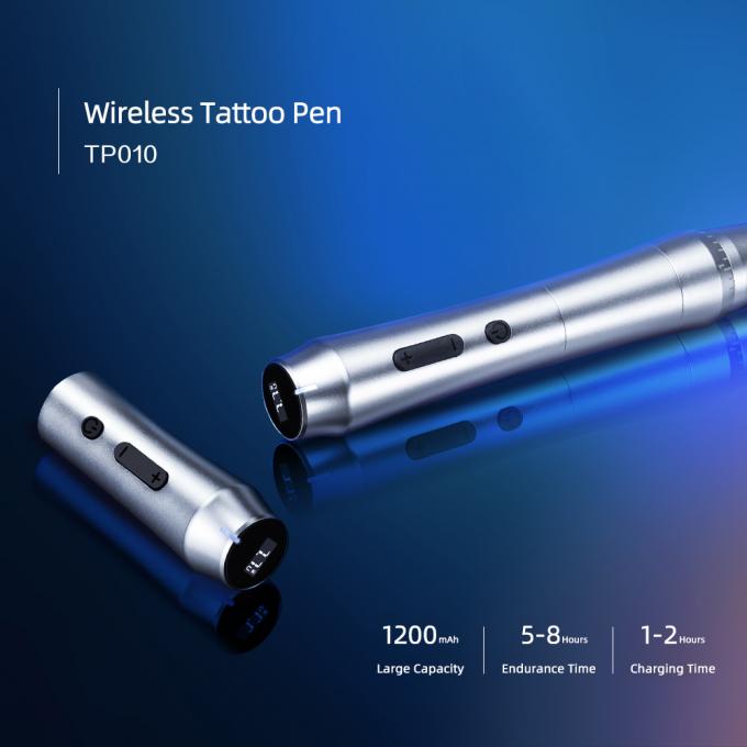 Plume de tatouage &eacute;lectrique sans fil Machine de maquillage permanent sans fil &agrave; double batterie 10