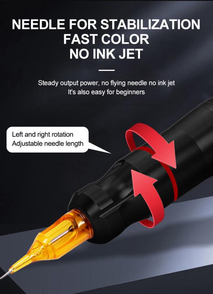 Machine &agrave; tatouer rotative avec alimentation Aurora II, Kit de stylo de tatouage populaire comprenant des pistolets de tatouage 18