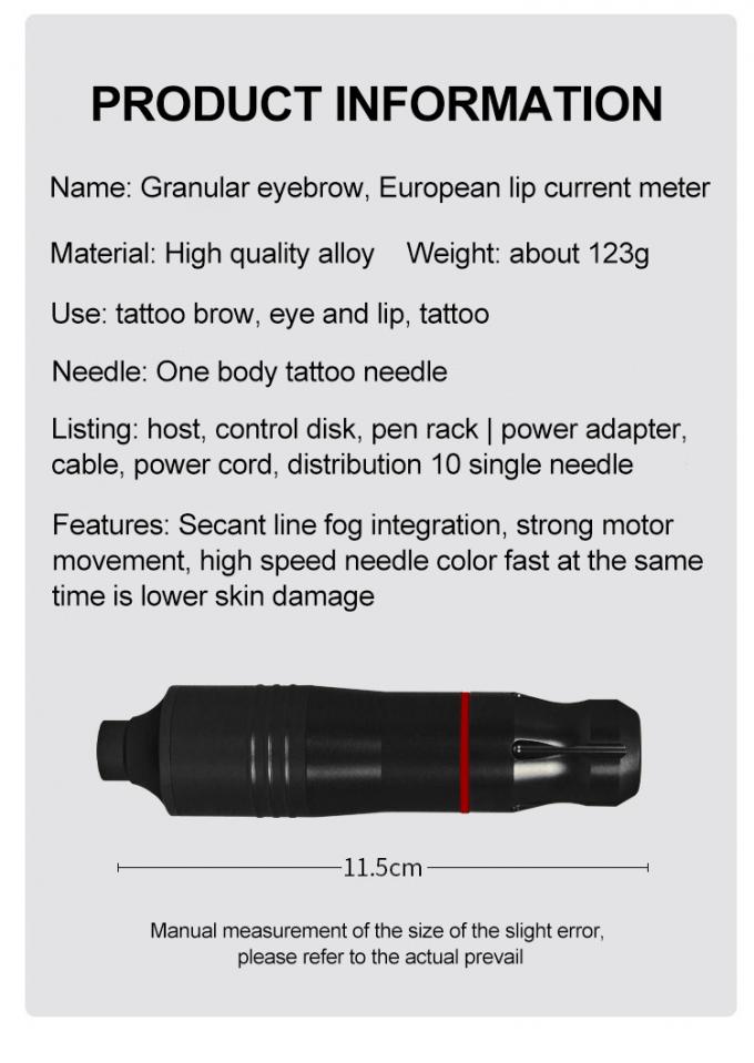 Machine &agrave; tatouer rotative avec alimentation Aurora II, Kit de stylo de tatouage populaire comprenant des pistolets de tatouage 24