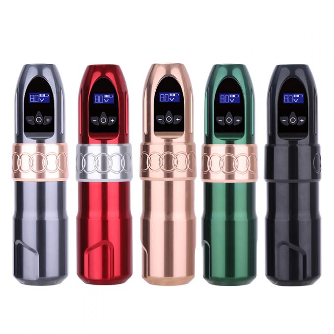 Stylo de tatouage de pistolet de tatouage sans noyau de batterie rotative num&eacute;rique 1800 Mah Machine de tatouage sans fil 0