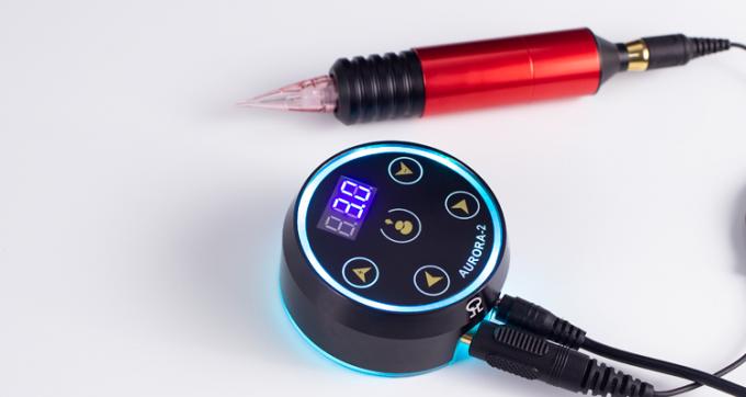 Vente en gros Nouveau affichage LCD num&eacute;rique &agrave; &eacute;cran tactile Mini Aurora 2 T&eacute;t&eacute;e alimentation &eacute;lectrique Adapt&eacute; &agrave; toutes les machines de tatouage 6