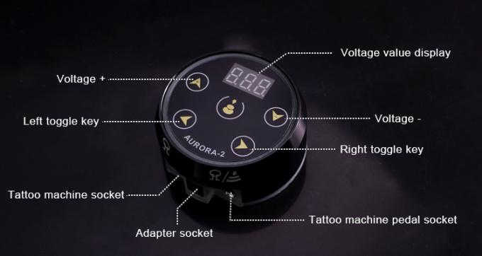 Vente en gros Nouveau affichage LCD num&eacute;rique &agrave; &eacute;cran tactile Mini Aurora 2 T&eacute;t&eacute;e alimentation &eacute;lectrique Adapt&eacute; &agrave; toutes les machines de tatouage 16