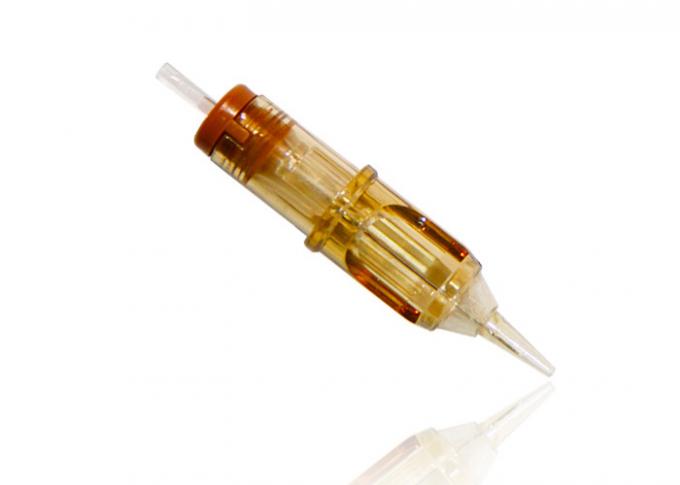 20 pièces/boîte Aiguilles de tatouage pour sourcils, cartouche jaune, maquillage permanent 5