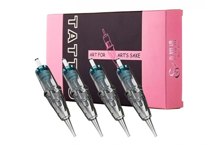 Aiguilles de maquillage permanent de couleur verte emballées en bulles 1