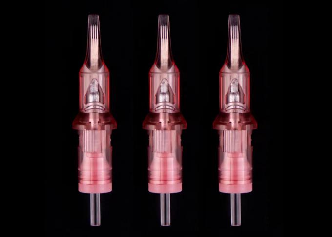 Aiguilles de maquillage permanent en acier inoxydable de qualité médicale, couleur rose 1