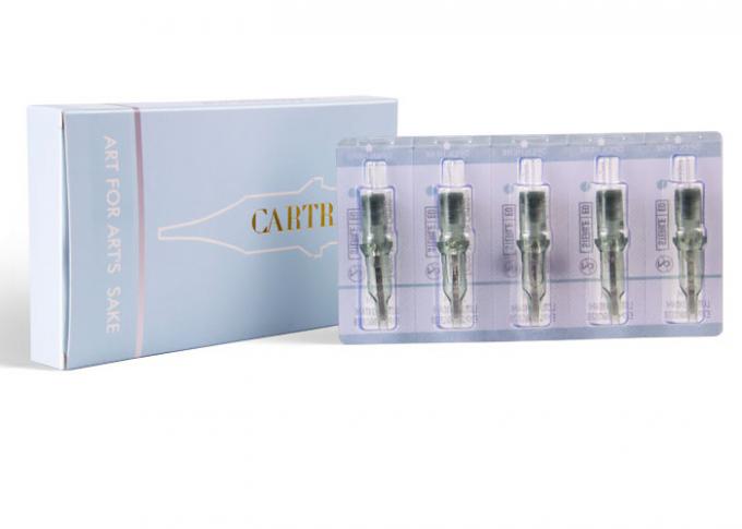 Aiguilles de maquillage semi-permanent en acier inoxydable, de couleur verte 0
